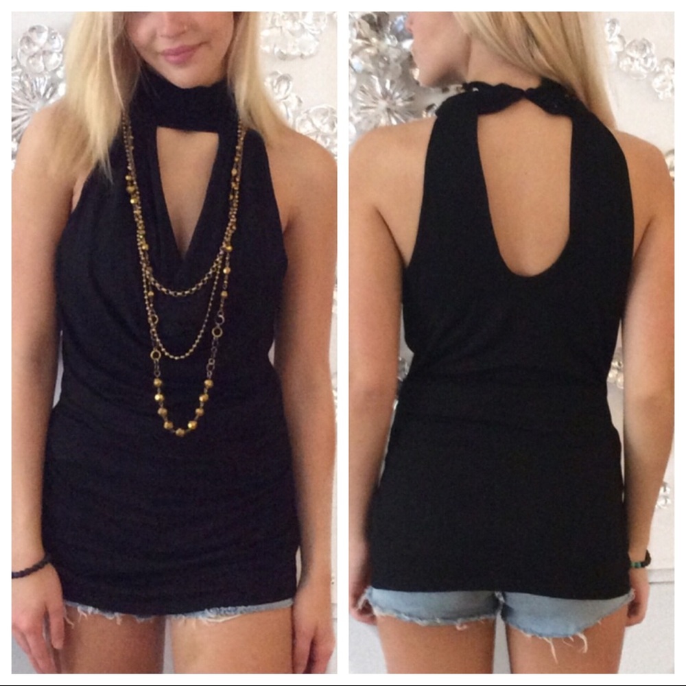 NWT Nu by Mark Anthony black tank top, size S